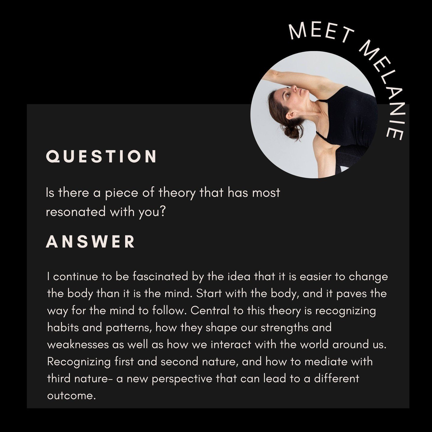 Make Archetype Yoga your go to spot on Saturday's at 10am to take from talented instructors as part of our Katonah Master Series. Meet your next instructor: @melaniehyman

With a background in dance, movement therapy and yoga spanning over two decade