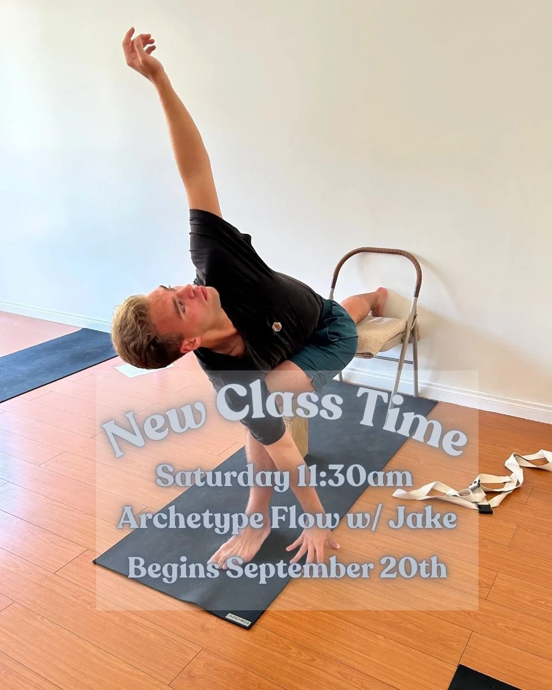💦 Get ready to make Saturday sweaty!

Beginning Sept. 20th you'll get to flow with @jakegillinsyoga every Saturday 11:30am-12:30pm Archetype Flow 🤸&zwj;♂️
Be sure to book your next class and come meet Jake on the mat! ✨

#movement #yogalife #gettoc