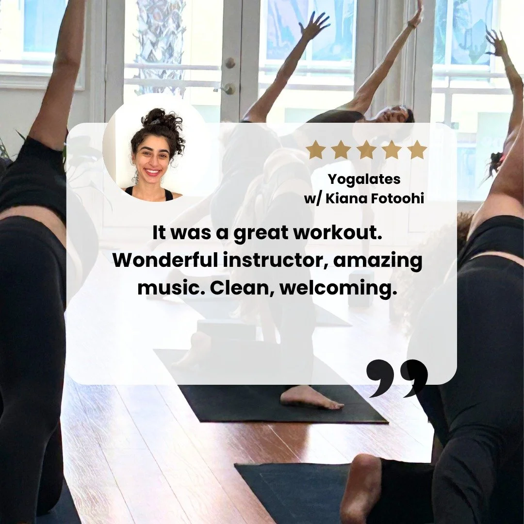 Another ⭐️⭐️⭐️⭐️⭐️ 5 Five Star Review for @pilateswithki 

&quot;It was a great workout. Wonderful instructor, amazing music. Clean, welcoming.&quot;

👏🏼 Have you tried our Yogalates class yet? Mondays 7:30pm - 4 spots left for class tonight! 🚨

S