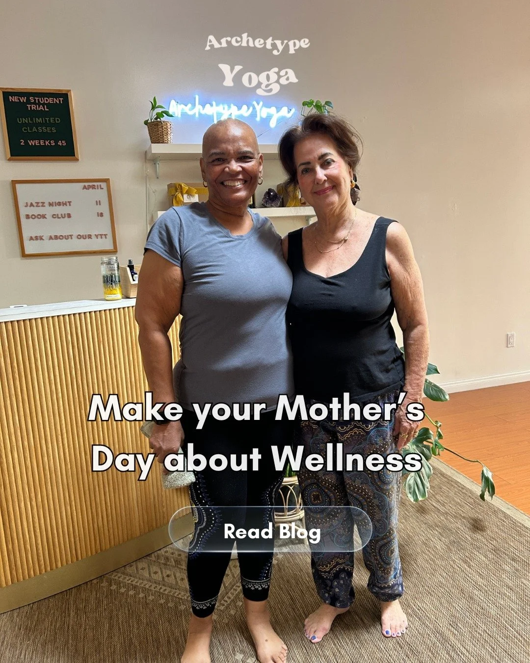 💐 Mother&rsquo;s Day is a perfect opportunity to create moments that nurture both body and connection. 

✍️ New on the Blog: How to give the gift of Wellness at Archetype Yoga

💐 Mother's Day Package
Treat your favorite person to the joy of yoga. G