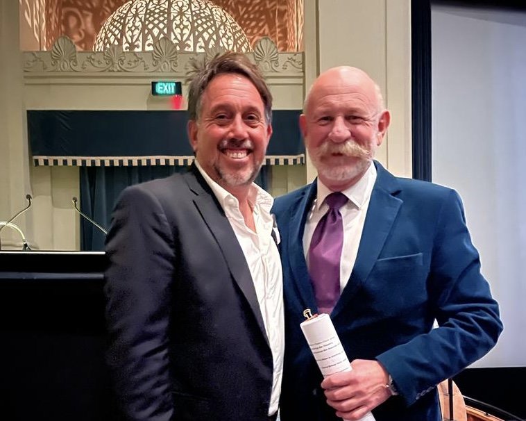 Myles Gazley (Uncle) and Mark Sainsbury (MC)