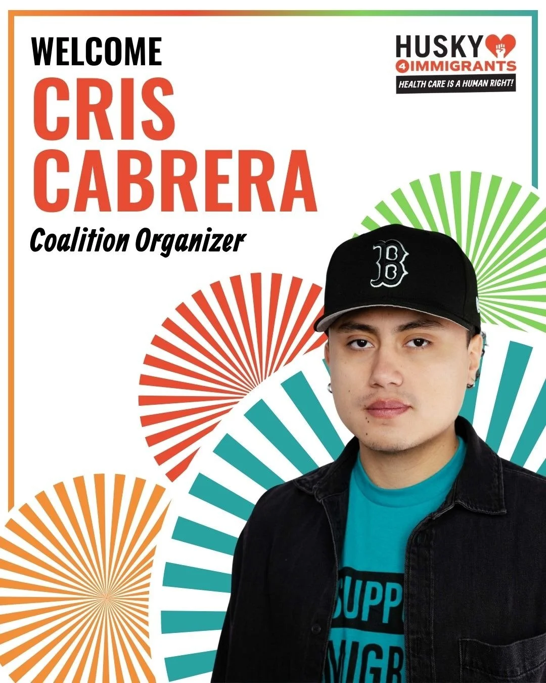 We&rsquo;re thrilled to welcome Cristopher &ldquo;Cris&rdquo; Cabrera as our new Coalition Organizer! 🎉

Cris comes to the HUSKY 4 Immigrants team with four years of grassroots experience, organizing young people, building community power, and advan