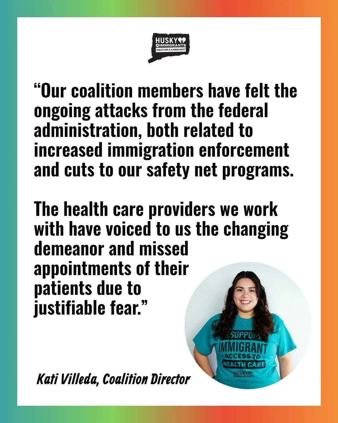 🚨 Deadline Approaching🚨 

If you are a health care provider sign our letter in support of immigrant patient care before 6PM TODAY bit.ly/2026ProviderLetter.

✍️ Add your name and stand with patients, so that no one is afraid to seek the care they n