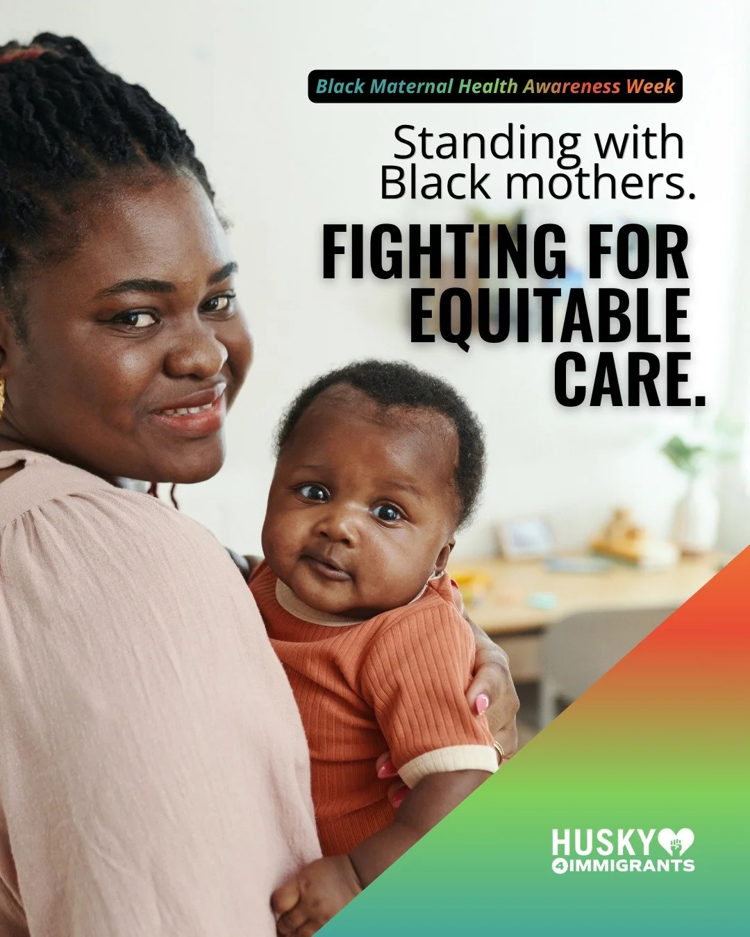 This Black Maternal Health Week, we stand in solidarity with Black mothers, families, and advocates working to end preventable maternal health disparities.

Black women, especially Black immigrants, face systemic barriers to care, from gaps in covera