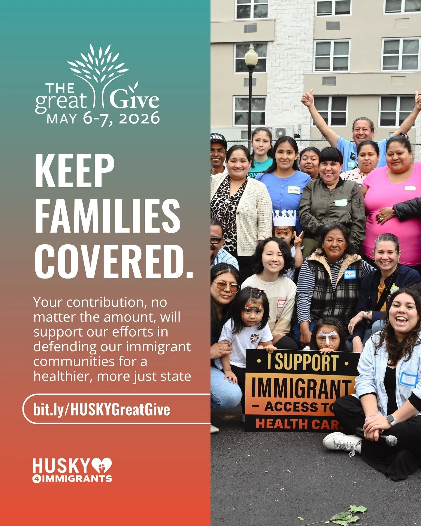 Mark your calendars ✍️ 

#TheGreatGive is May 6&ndash;7, and we need your support to continue the fight for health equity in our state! Healthcare is a human right - help ensure that immigrant families in Connecticut have access to the care they need