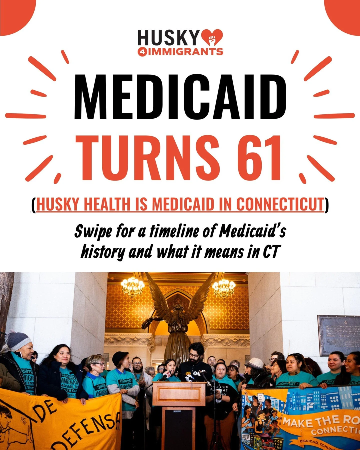 Medicaid turns 61 today.

Here in Connecticut, that's HUSKY Health. For more than six decades, it has meant the difference between getting the care you need and going without it.

We've spent years fighting to extend that promise to more Connecticut 