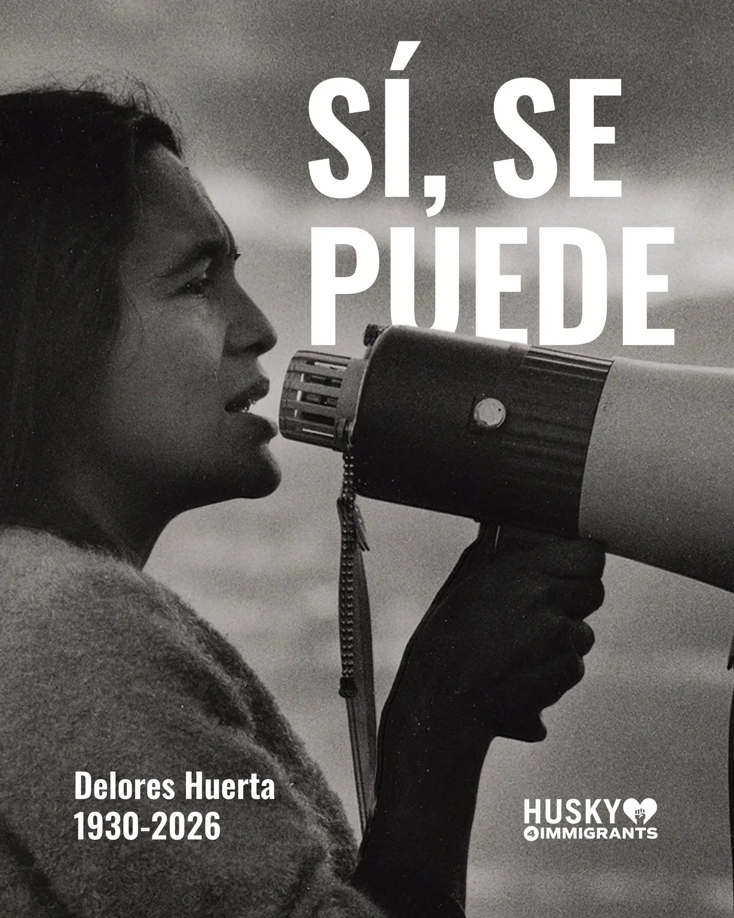 Today, we mourn the loss of Dolores Huerta, a trailblazing labor organizer, civil rights leader, and lifelong advocate for immigrant communities. She was 96.

From co-founding the United Farm Workers to fighting for the rights and dignity of working 