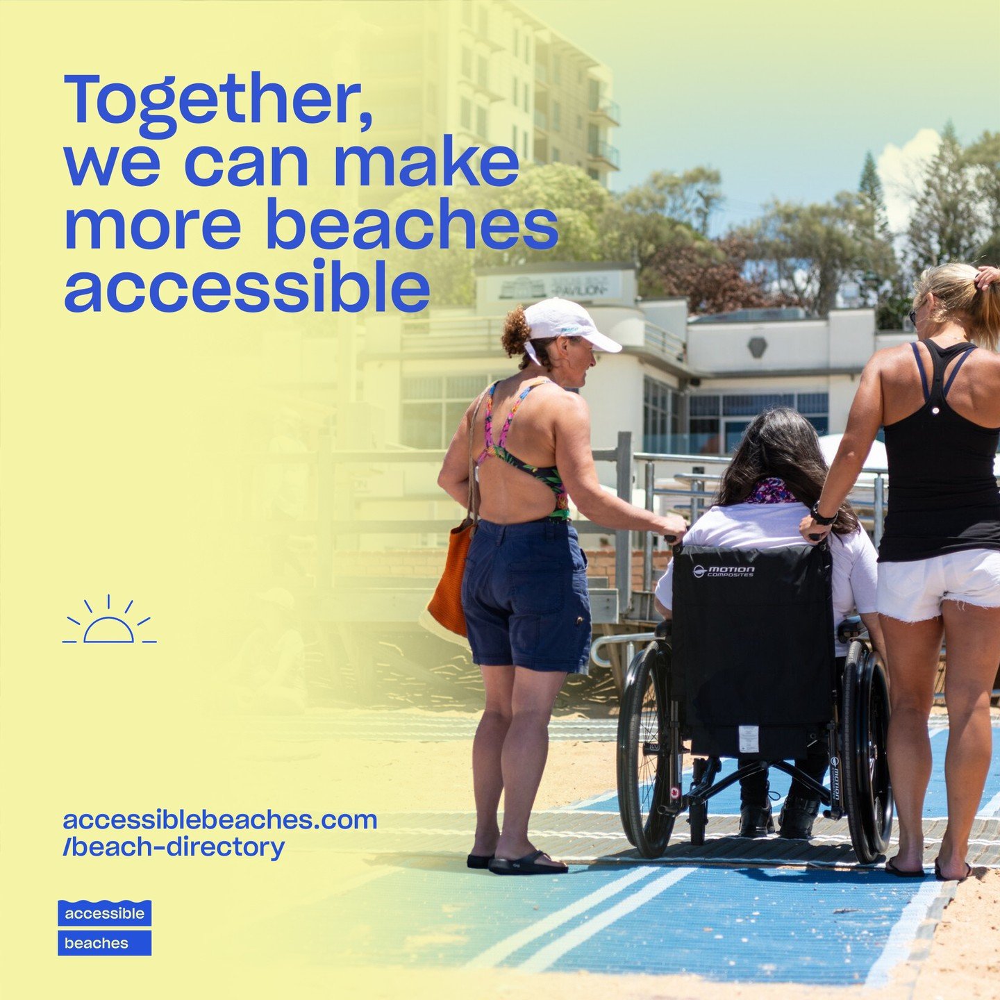 Without a national strategy for beach access and funding to make it happen, many of the 4.4 million Australians living with disabilities will NEVER experience the joy of the beach. 

📣Sign and share our petition. Let's make our voices heard so that 