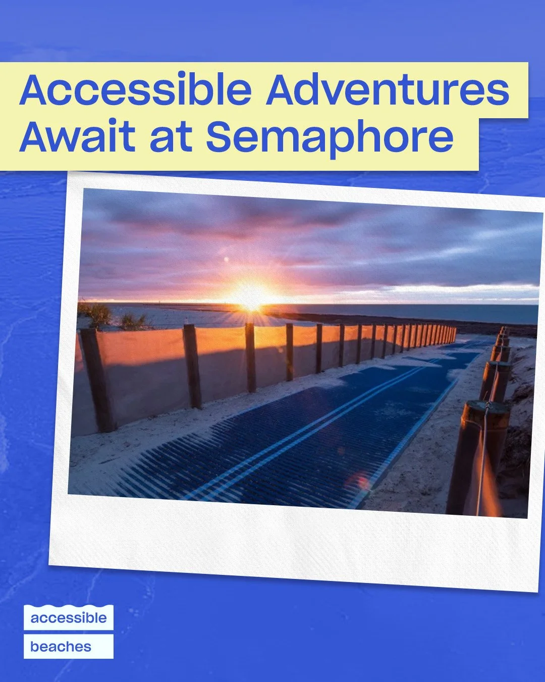 🏖️ About Semaphore Beach &ndash; Accessibility at its best!

Semaphore is a north-western seaside suburb approximately 14km from Adelaide. Semaphore&rsquo;s white sands, family-friendly shallows and colourful foreshore make for a classic Adelaide be
