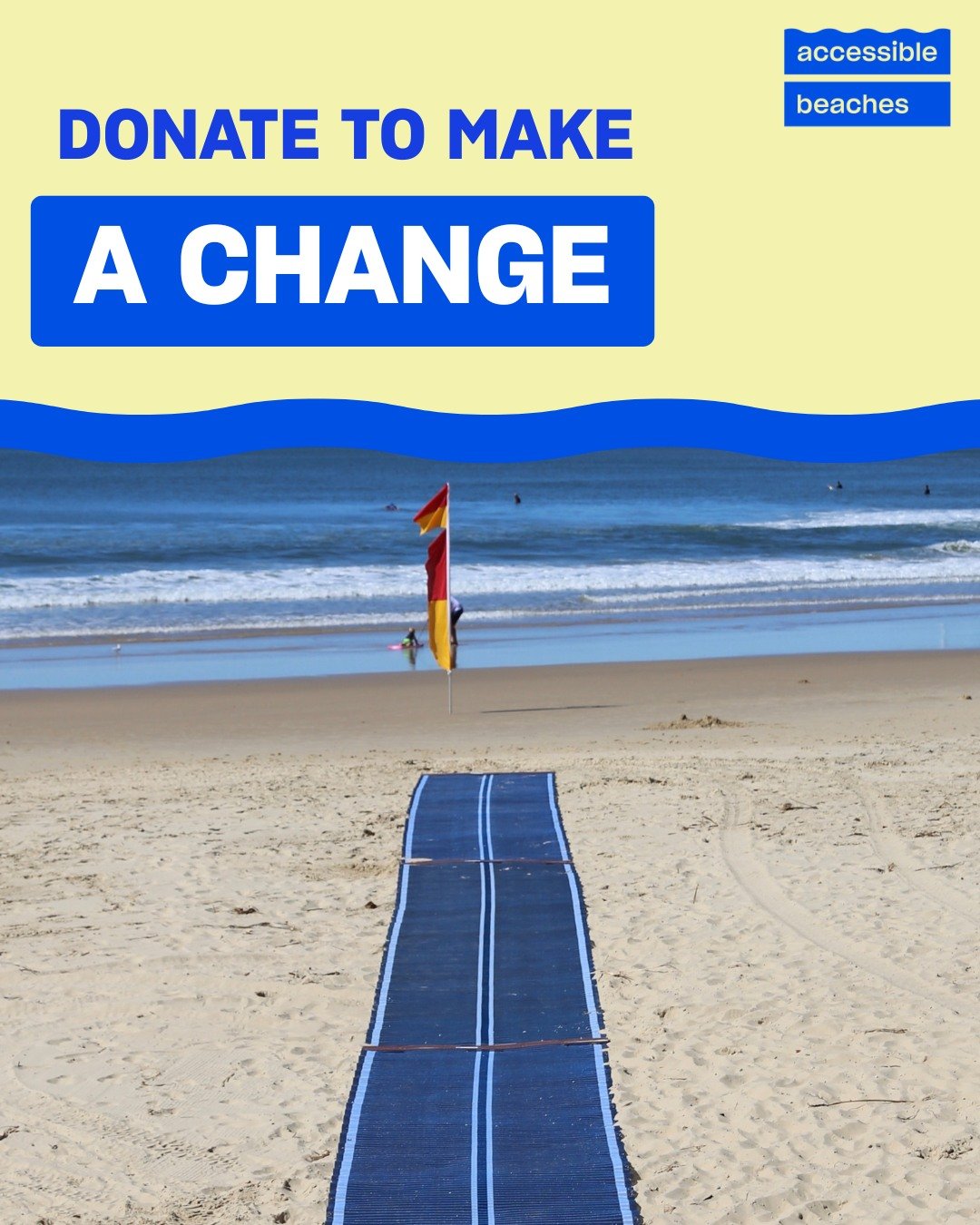 🏄 Imagine the joy of a first swim.

For some Australians with disabilities, it&rsquo;s a dream they&rsquo;ve never lived.�Your donation helps us advocate for that dream: supporting the work that pushes accessibility forward.

Accessible Beaches Aust