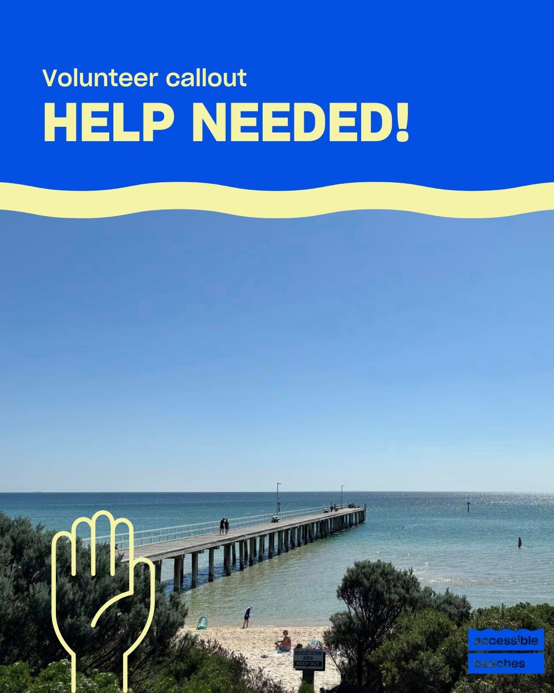 Help us make Seaford Beach inclusive for everyone by joining the Beach Access Matting team! 

We need energetic volunteers to help roll out the welcome mat (literally!) on weekends and public holidays this summer. 

If you love the outdoors, and don'