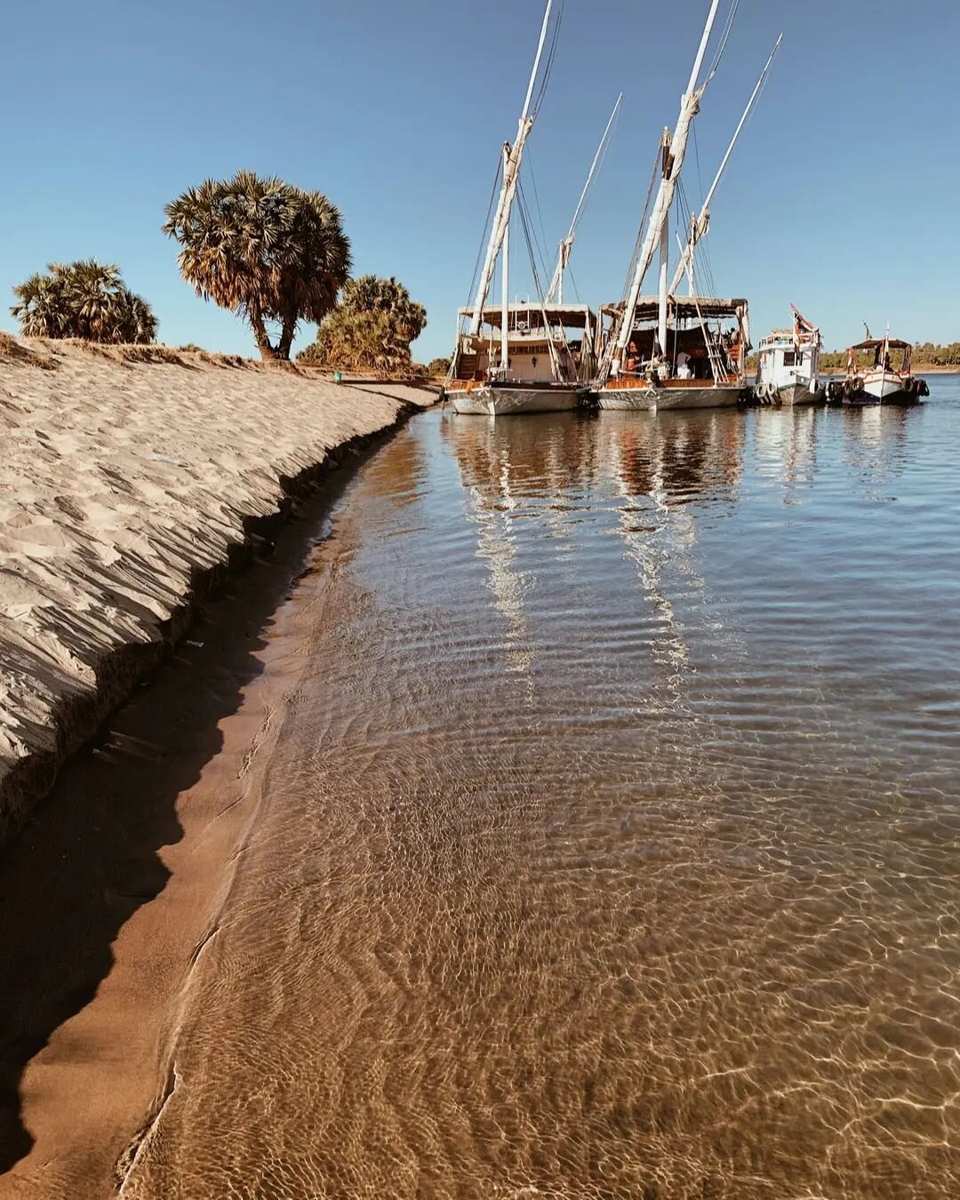 The most mesmerizing moments are always the ones sailing down the Nile on a traditional Dahabeya. Stopping for swims on the golden river banks. Such magic. // photos by @thequietquest for @thecoverse.co #motherlandescapes #slowtravel #experienceegypt