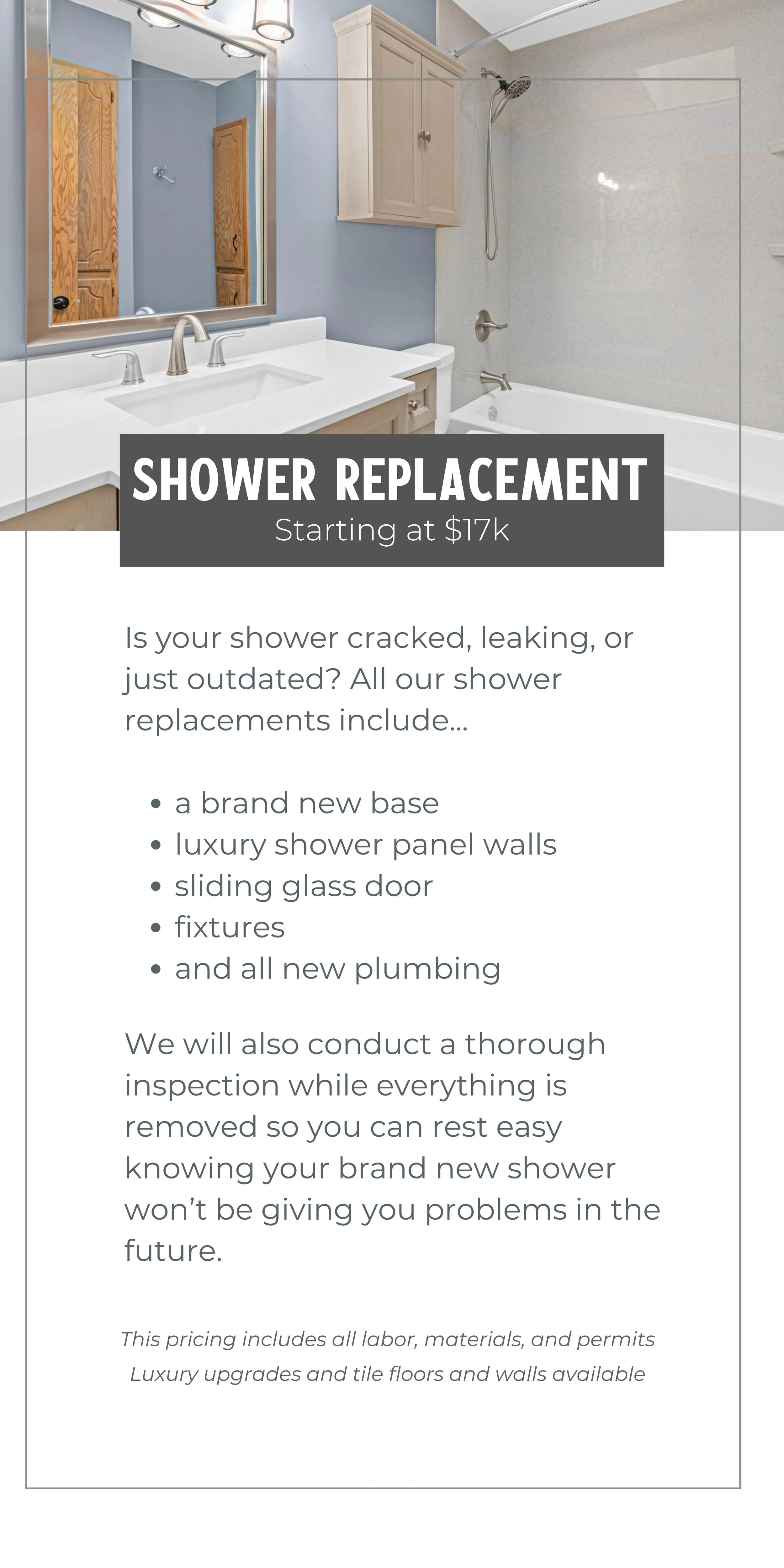 Shower Replacement Cost