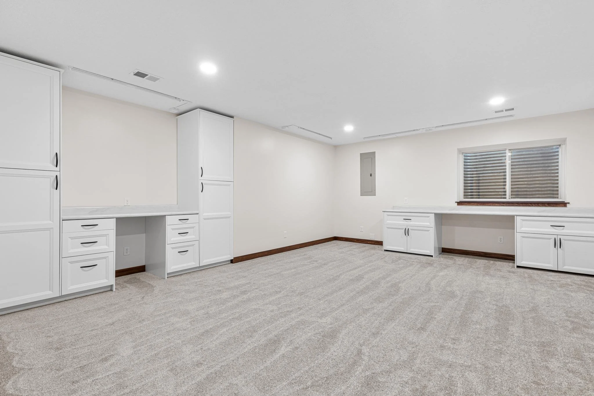 Ham Lake, MN Basement Craft Room Build-Out