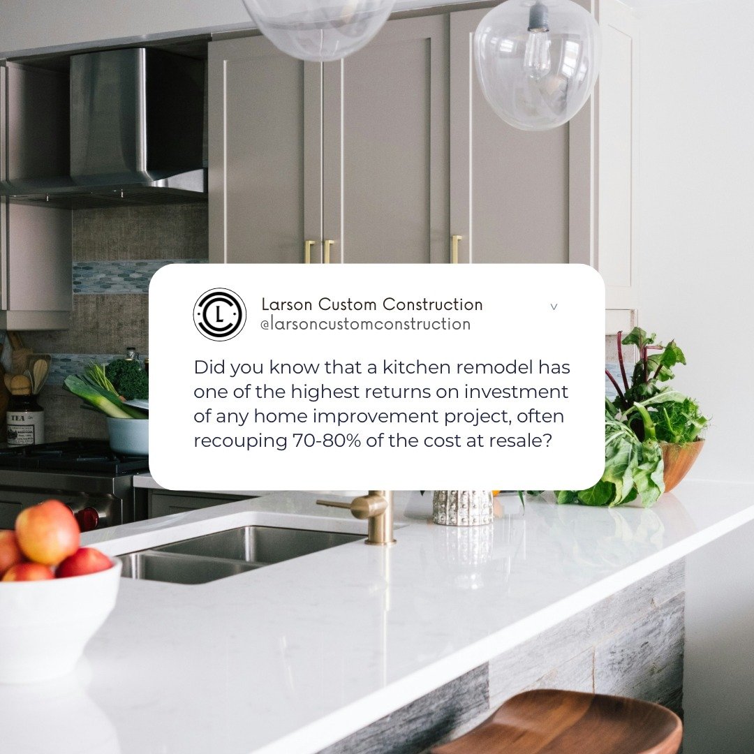 Are you wanting to update your kitchen, but you know it's not your forever home? Great news! You can get up to an 80% return on investment when you remodel your kitchen AND have a beautiful space to enjoy for as long as you live there. That's a win-w