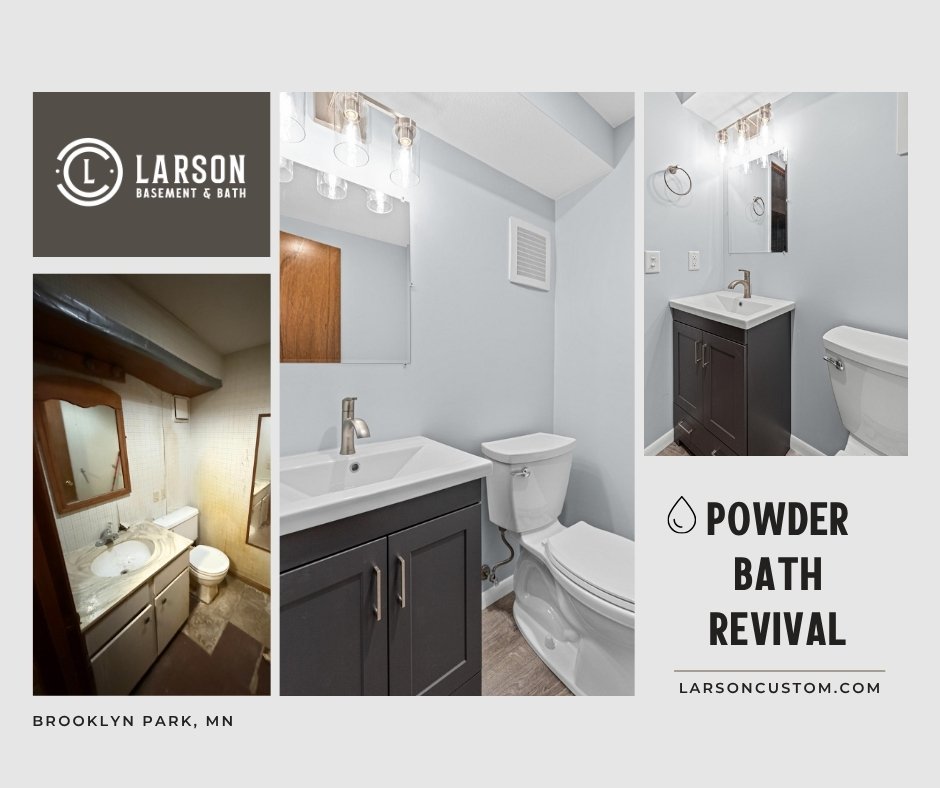💧 Powder Bath Revival

Our clients in Brooklyn Park were in desperate need of help with their basement powder bath. After having renters who left the space in rough shape, it sat neglected for a while &mdash; until they found the right team to bring