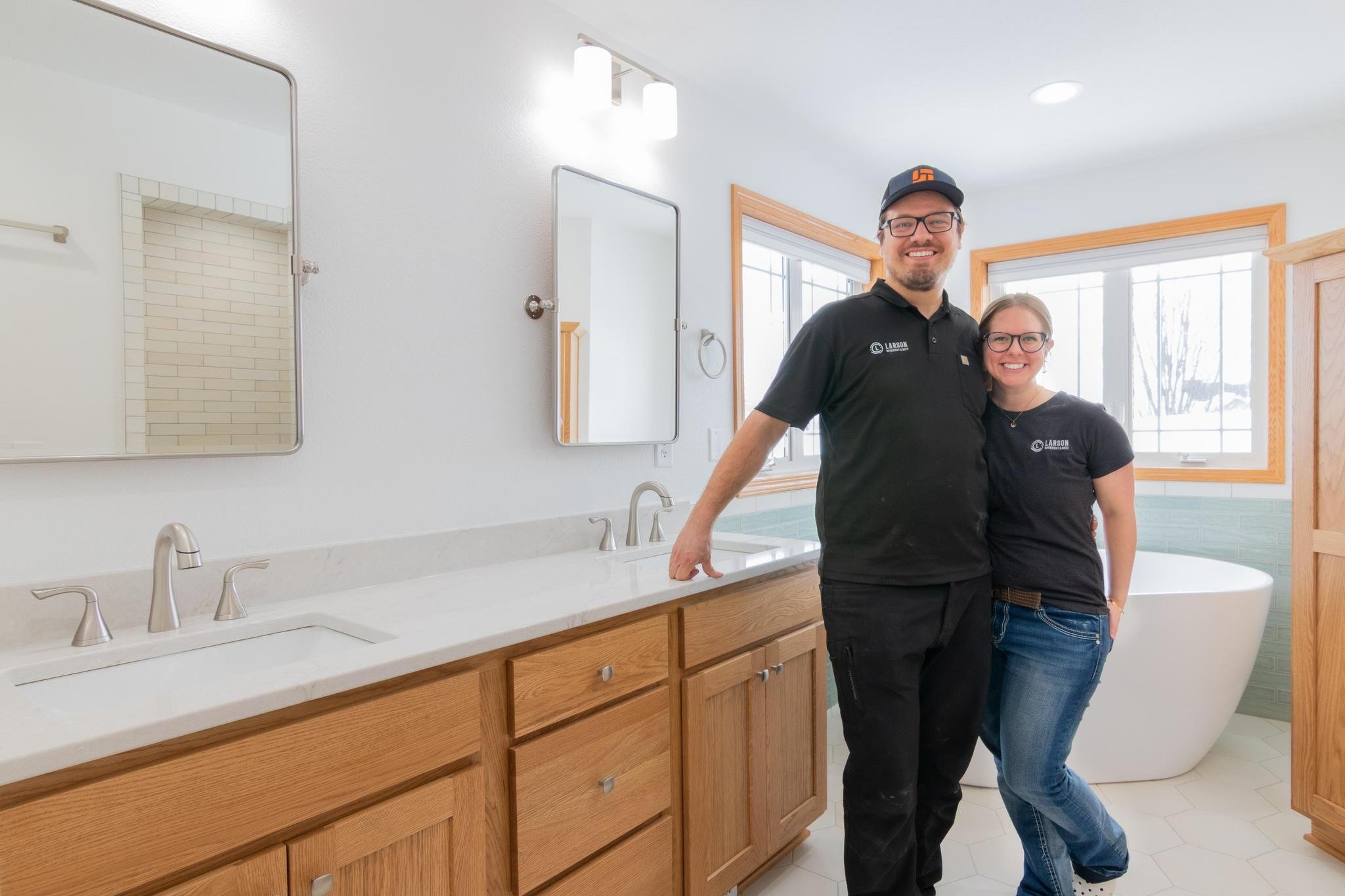 Sneak peek! 

We just wrapped up the Buffalo Master Bathroom Remodel yesterday, and got the photos today. 

Can't wait to reveal this project to you!

#remodel #generalcontractor #bathroom #buffalomn