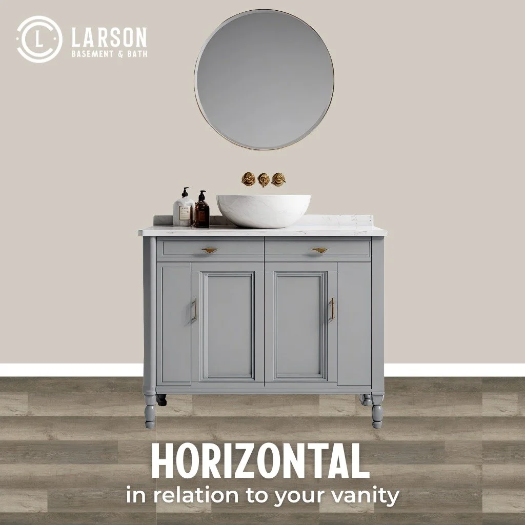 ☀️ Clarity is key ☀️

There are so many choices to make when remodeling a bathroom or finishing a basement. One of them being not only flooring material, but flooring direction as well! 

That's why every design element is communicated with as much c