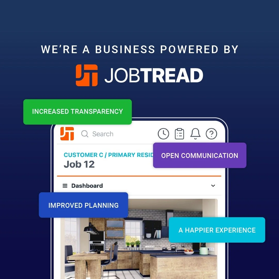 ❓How will I stay informed during my project?❓

We're so glad you asked. 

We use JobTread so our customers can have one place to access and manage all of the information related to the project. 

JobTread is designed to simplify the way projects are 