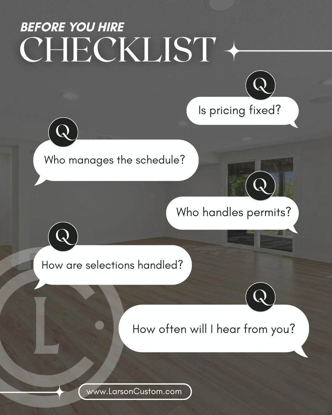 Before you hire someone for your basement finish or bathroom remodel, ask these 5 questions. 👇

A remodeling project is a big investment, and the contractor you choose can make or break how the experience feels from start to finish.

Here are five q