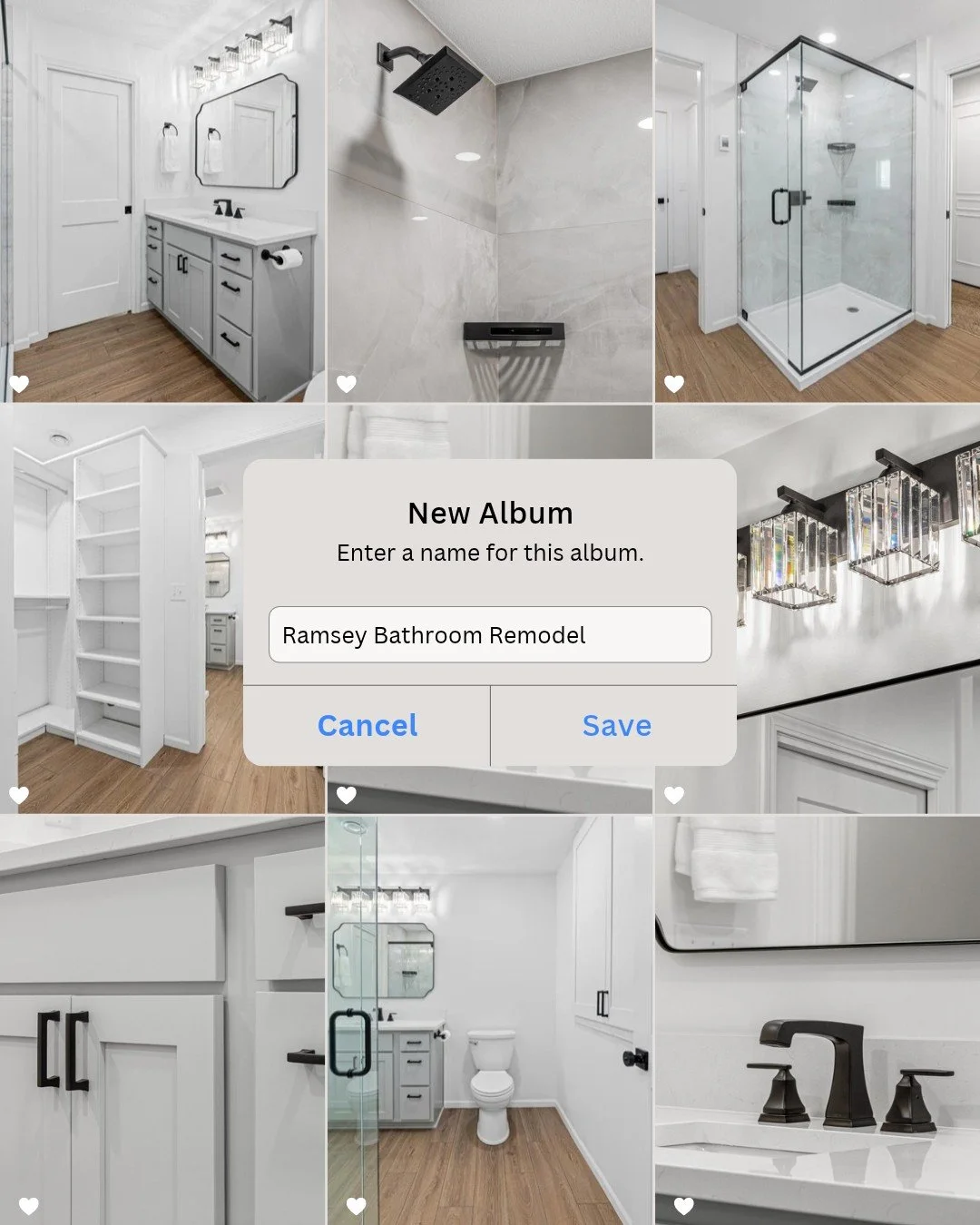 A completely reimagined layout for this basement bathroom. By swapping the bathroom and closet, we added hallway access for guests, a bigger shower in place of the jetted tub, a full vanity instead of a pedestal sink, and luxury finishes throughout. 