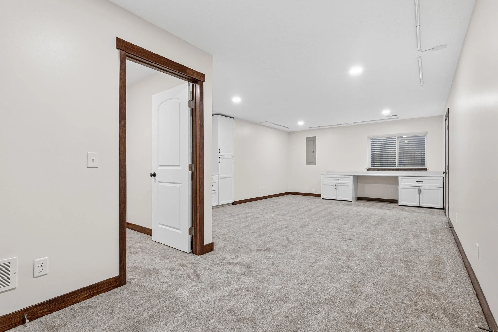 Ham Lake, MN Basement Craft Room Build-Out