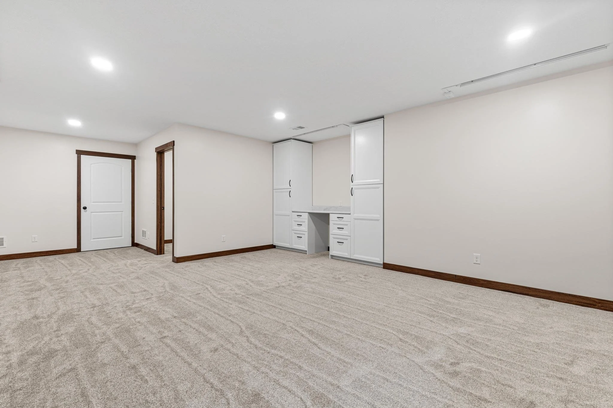 Ham Lake, MN Basement Craft Room Build-Out