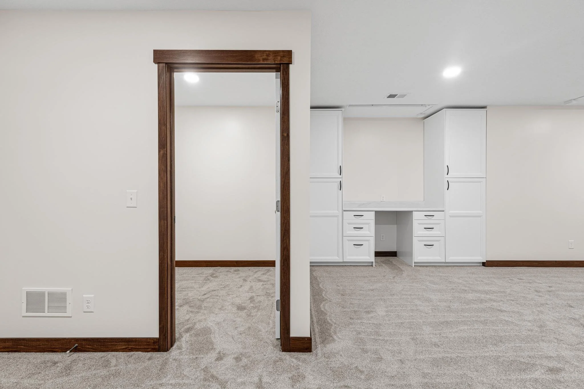 Ham Lake, MN Basement Craft Room Build-Out