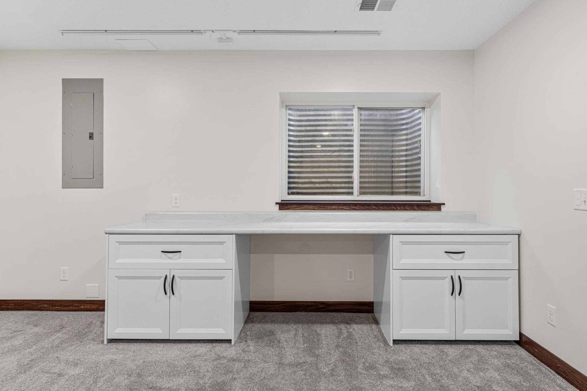 Ham Lake, MN Basement Craft Room Build-Out