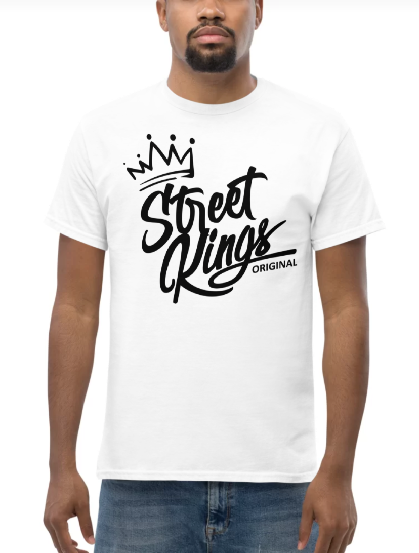 Street Kings Original Men's Heavyweight White T-Shirt