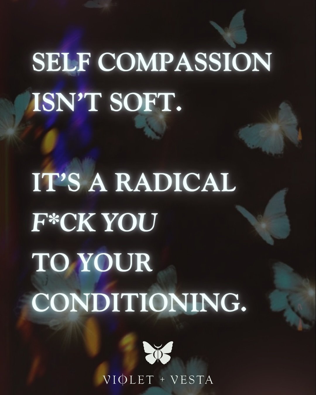 Being hard on myself was my personality for a looong time.

Feeling stressed, burnt out, satisfied, or  happy&mdash;didn&rsquo;t even register for me. 
 Slowness made me anxious, even fucking angry!
 Compassion felt like weakness and honestly, awkwar