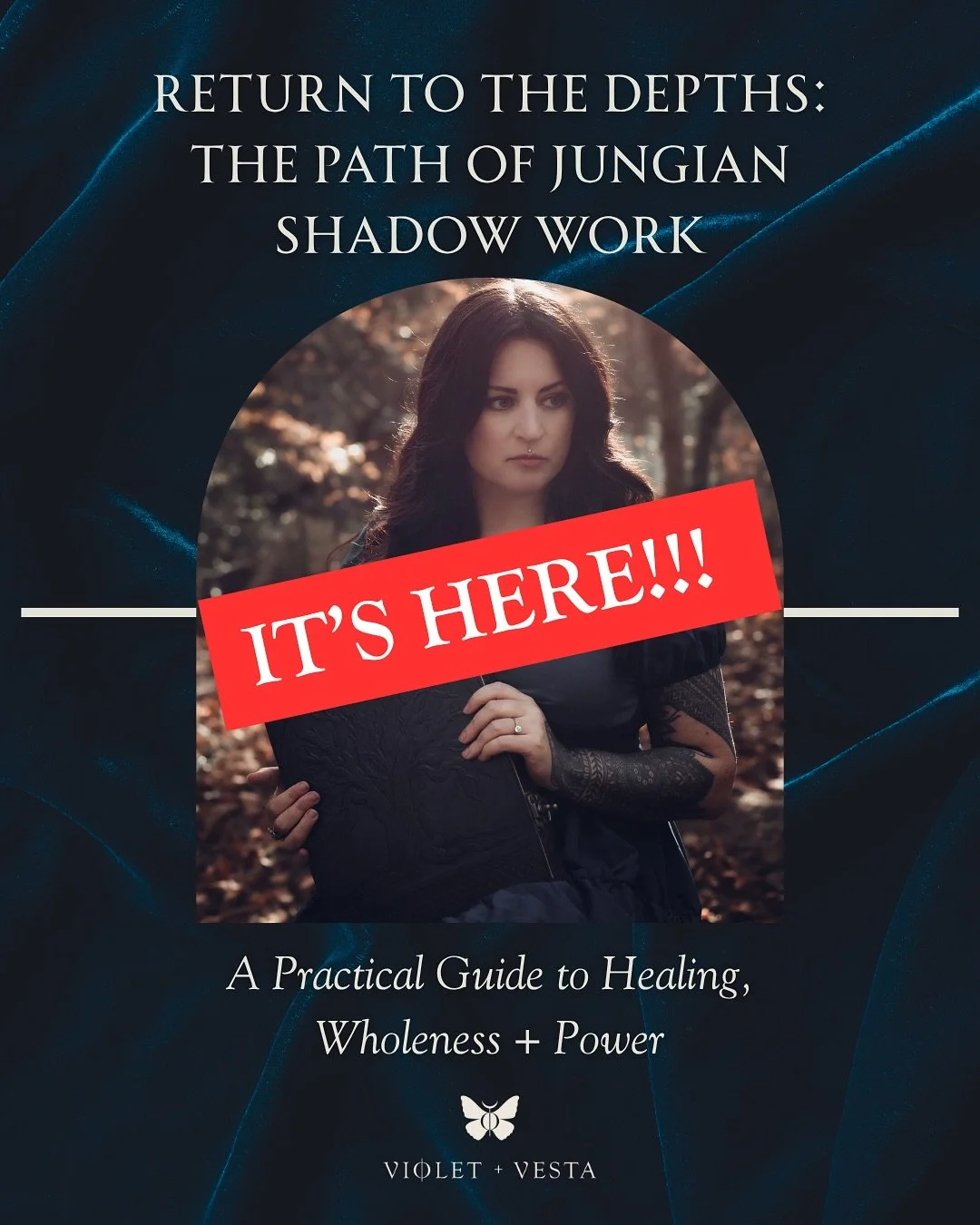 I can’t believe I finally get to say this… 😱
📣 Return to the Depths: The Path of Jungian Shadow Work IS HERE!!! 📣
I’ve been working on this for months, quietly building something that felt like it needed to exist. Something th