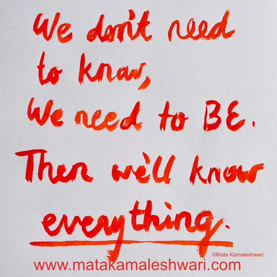 We don’t need to know…