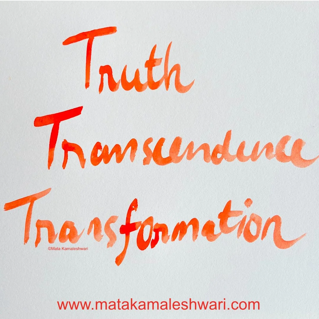 Truth. Transcendence. Transformation.