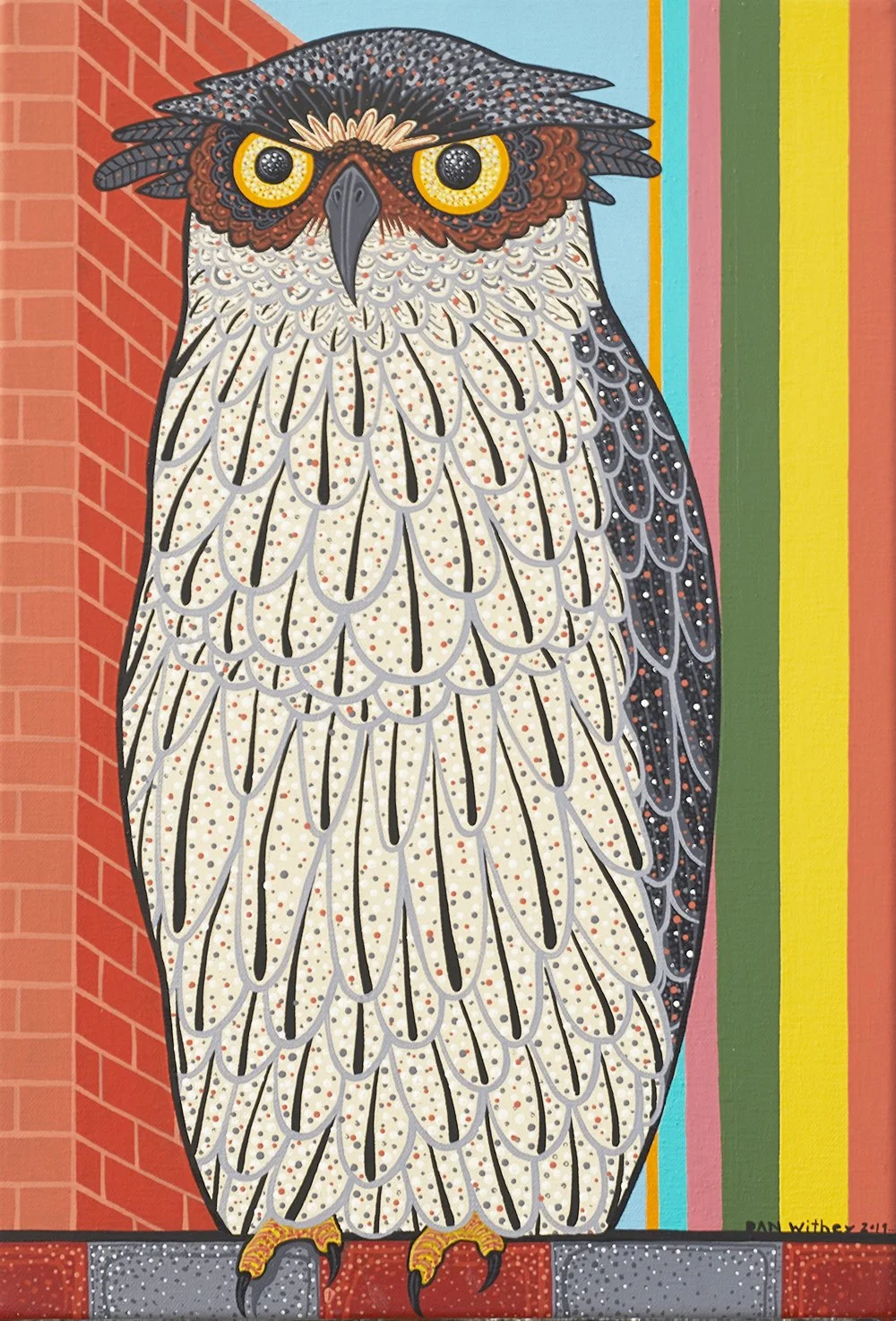 Sentinel, acrylic on canvas, 41cm x 28cm