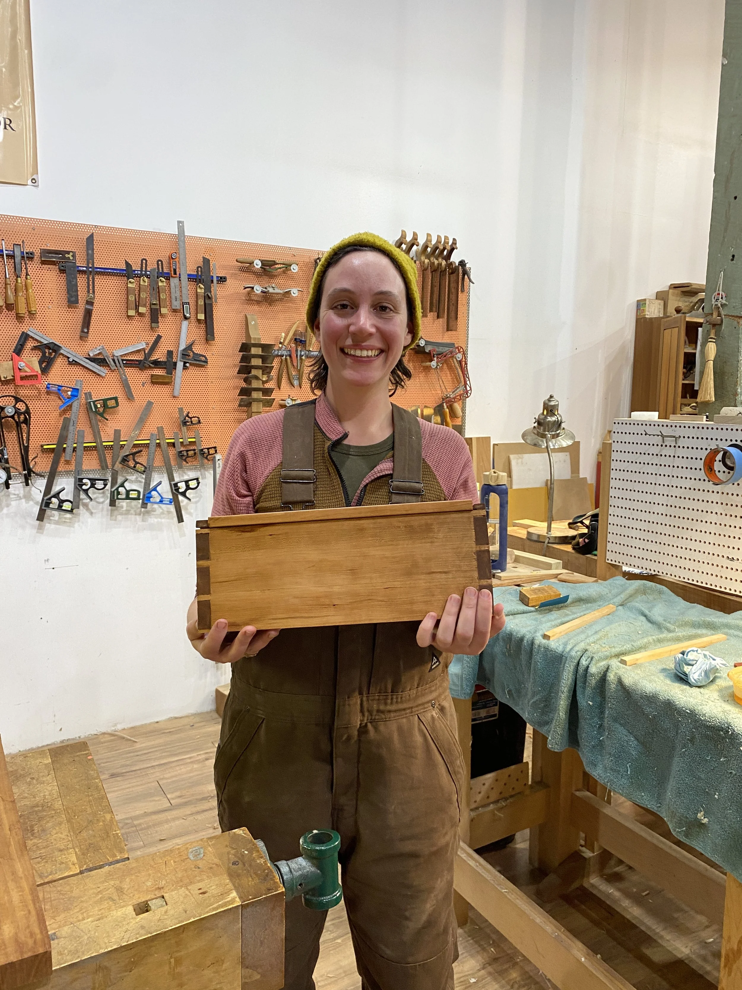 Marissa with box.JPG