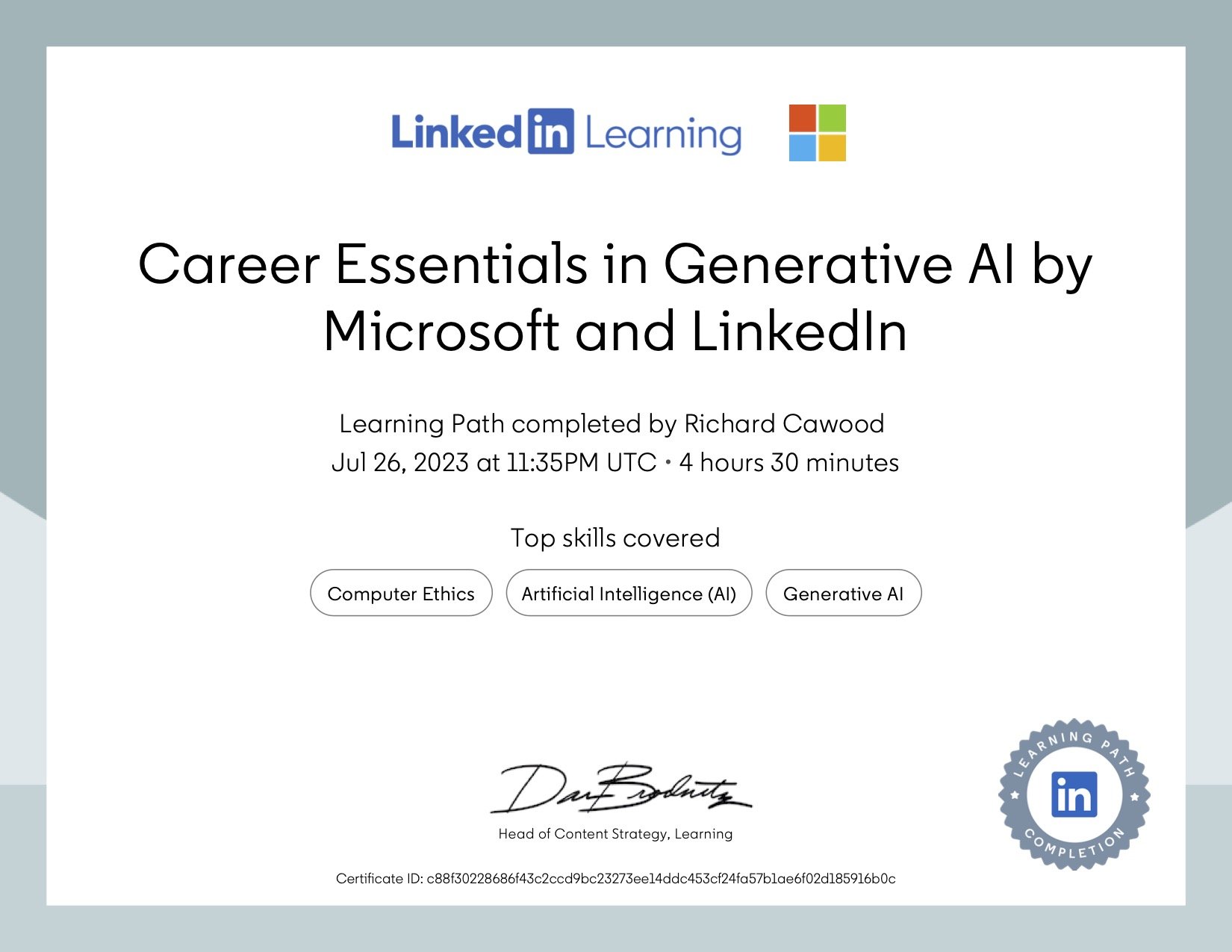 CertificateOfCompletion_Career Essentials in Generative AI by Microsoft and LinkedIn.jpg