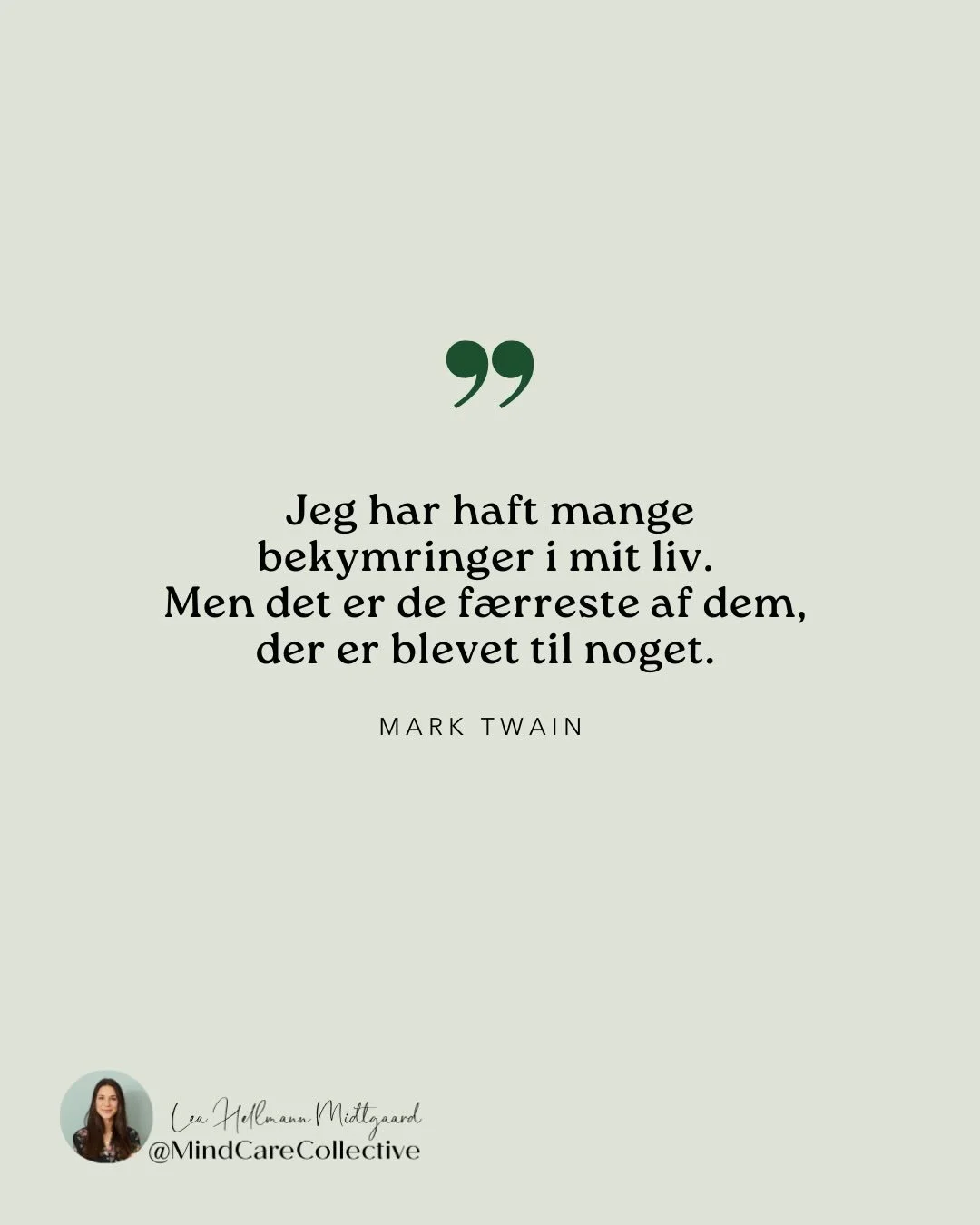 Det her citat elsker jeg.  Fordi det afspejler en vigtig sandhed. En sandhed, der kan give dig mere frihed, gl&aelig;de og n&aelig;rv&aelig;r i livet. 🧠🌱

👉🏼 👉🏼 Skriv JA TAK i kommentarsporet her, hvis jeg skal sende dig 3 konkrete redskaber ti