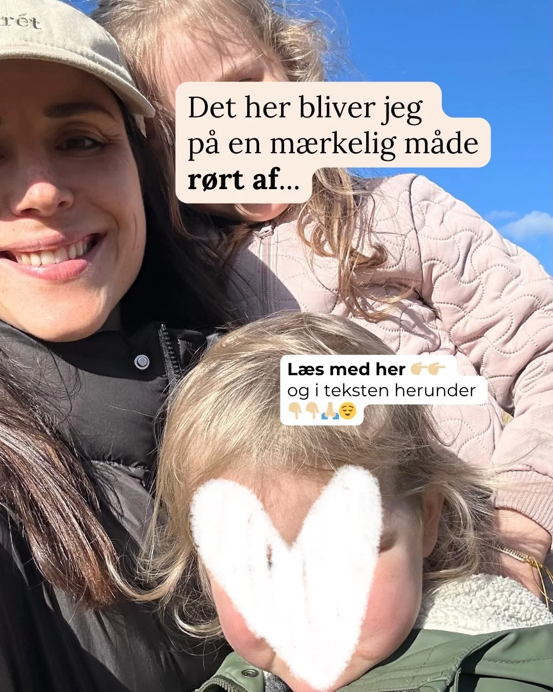 Jeg bliver faktisk lidt r&oslash;rt af den her artikel.
R&oslash;rt af at f&oslash;le mig h&oslash;rt, tror jeg.
R&oslash;rt p&aring; kvinders og for&aelig;ldres vegne.
Og faktisk ogs&aring; lidt r&oslash;rt over den meningsfuldhed, jeg m&aelig;rker 