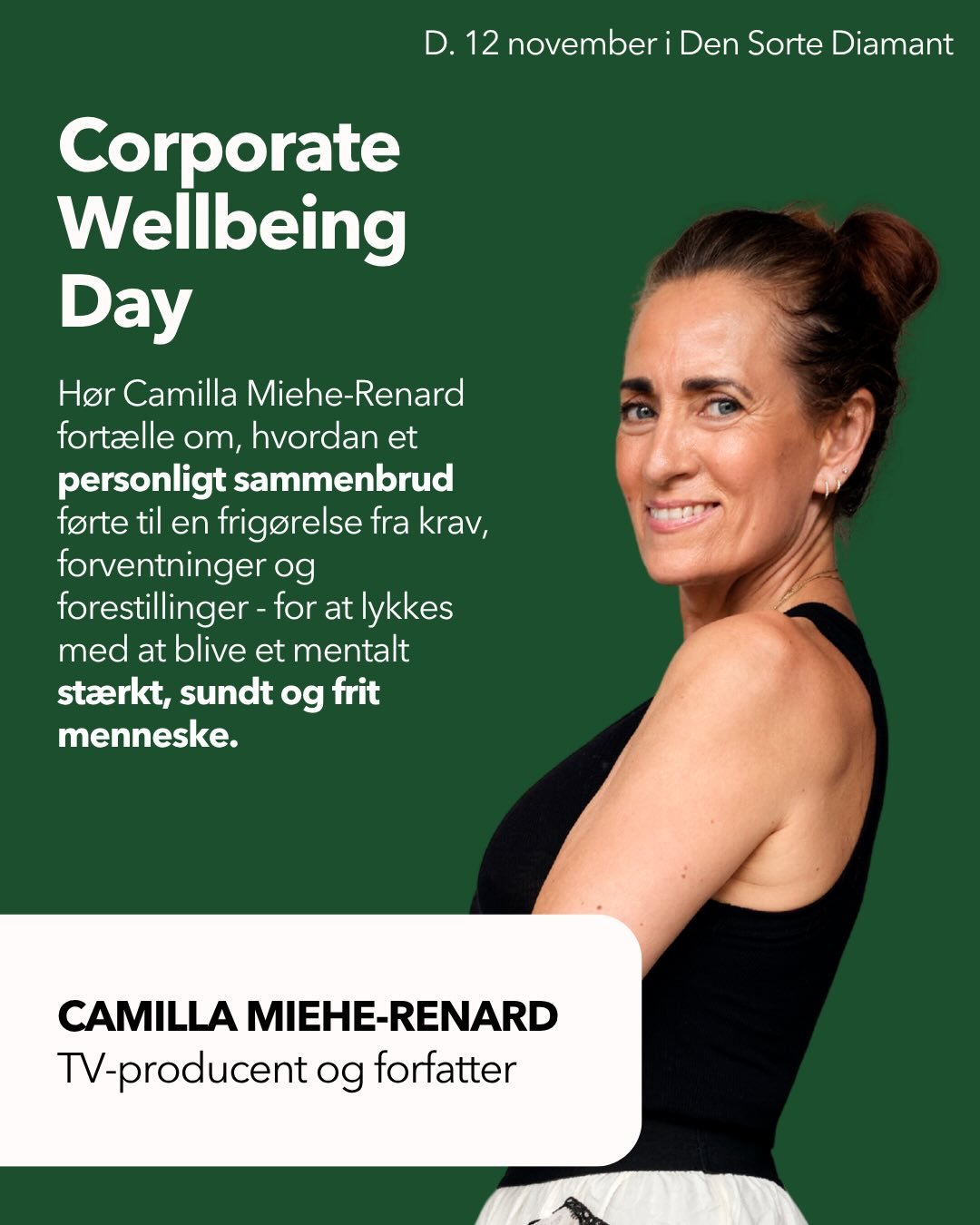 &ldquo;De f&oslash;rste tre m&aring;neder gr&aelig;d jeg non-stop. T&aring;rerne spr&oslash;jtede ud af mig. Men jeg kunne ikke m&aelig;rke noget&rdquo;.

I dag er TV-producent og forfatter Camilla Miehe-Renard lettet - hvilket ogs&aring; er titlen p