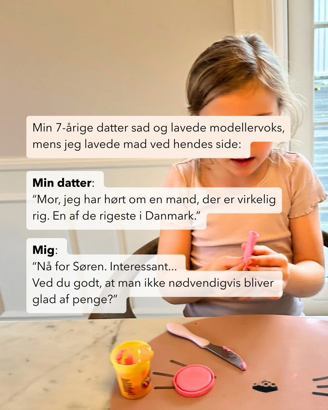 Ja, hvad er det nu, der egentlig g&oslash;r os glade i livet? 🌱

Er det de penge der, eller hvad t&aelig;nker du? 🙇🏻&zwj;♀️