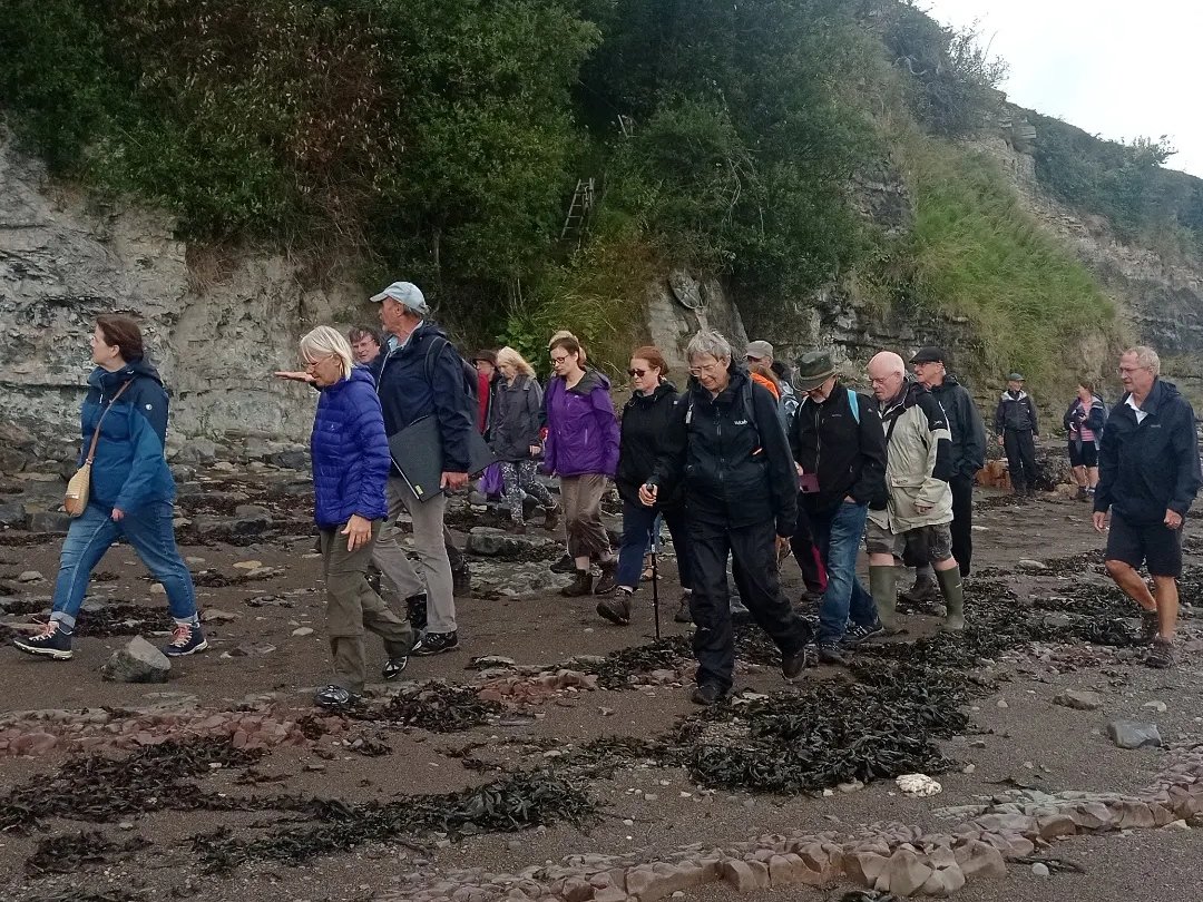 Walking along Penarth beach, once a blazing desert.