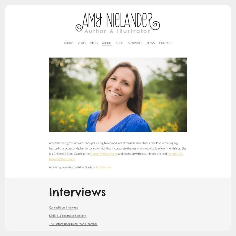 Author and Illustrator Website