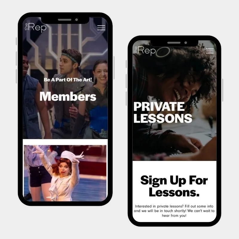 Theater Mobile Website