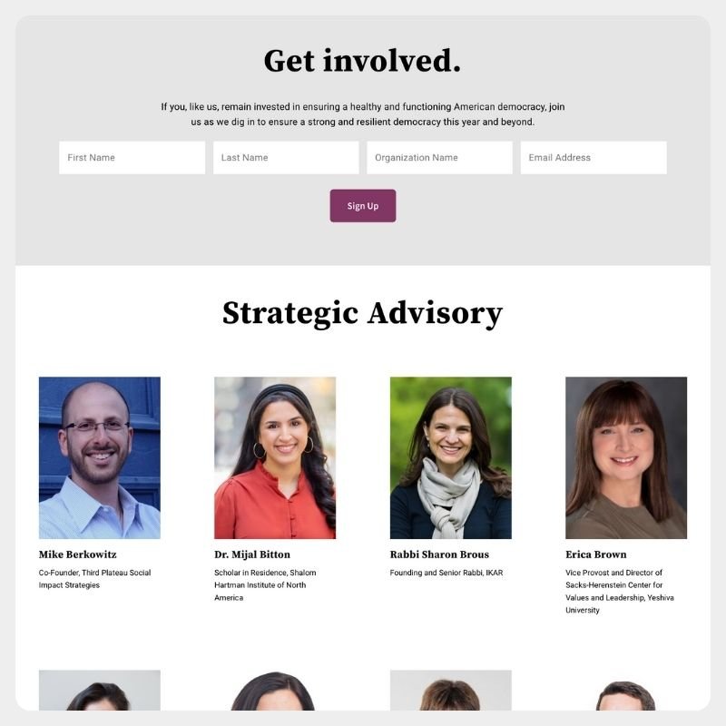 Nonprofit Political Website