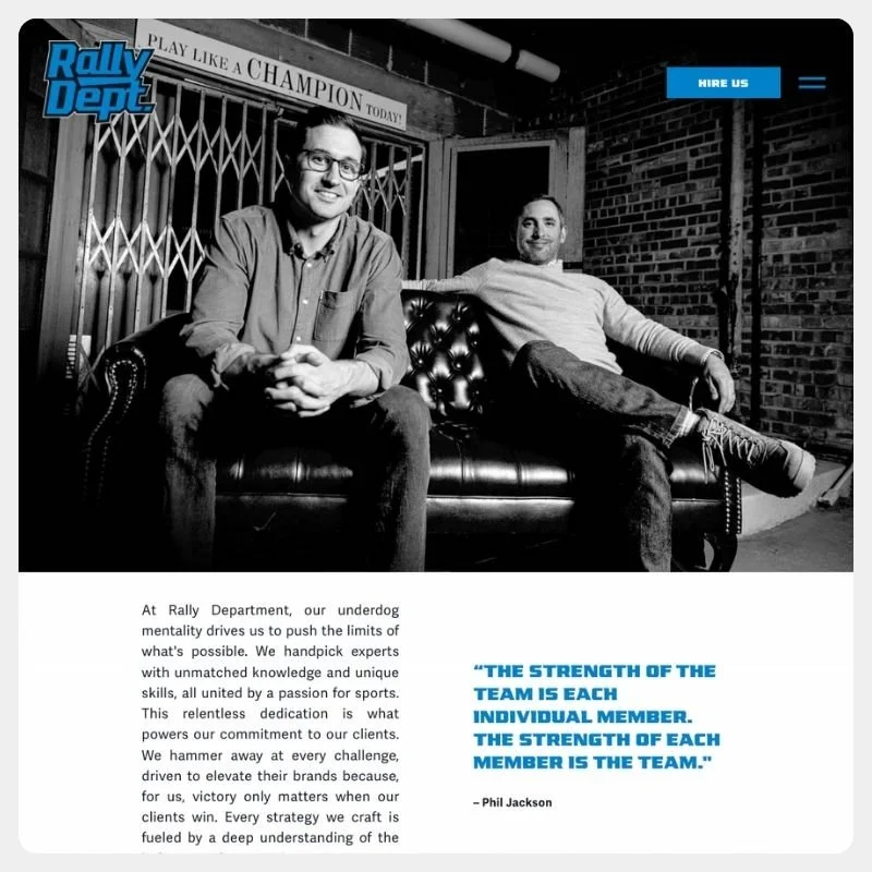 Rally Depot website image