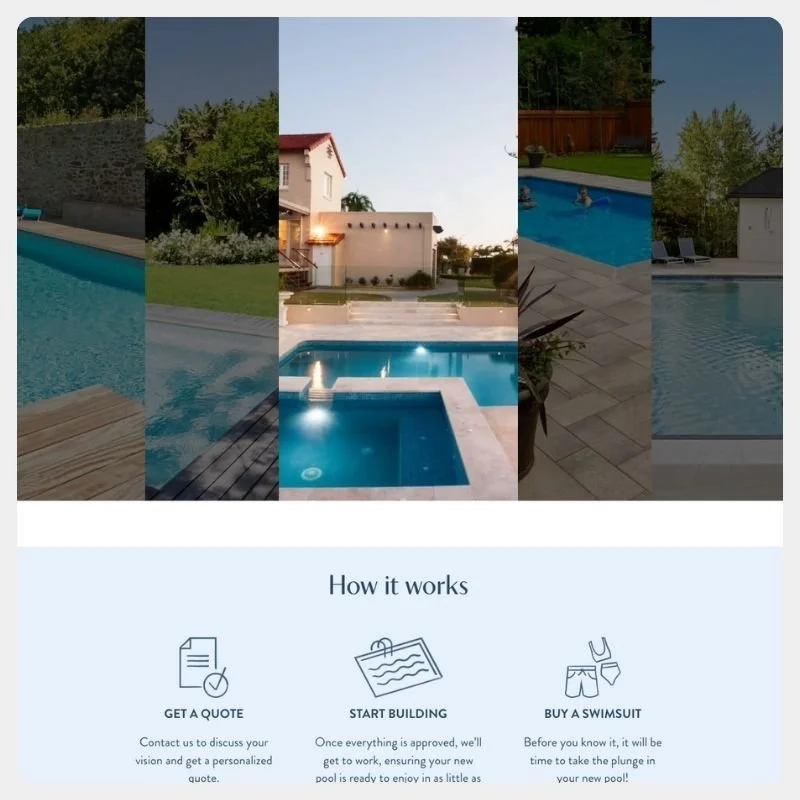 Pool Company Website