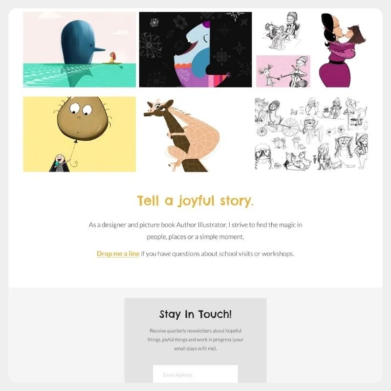 Author and Illustrator Website