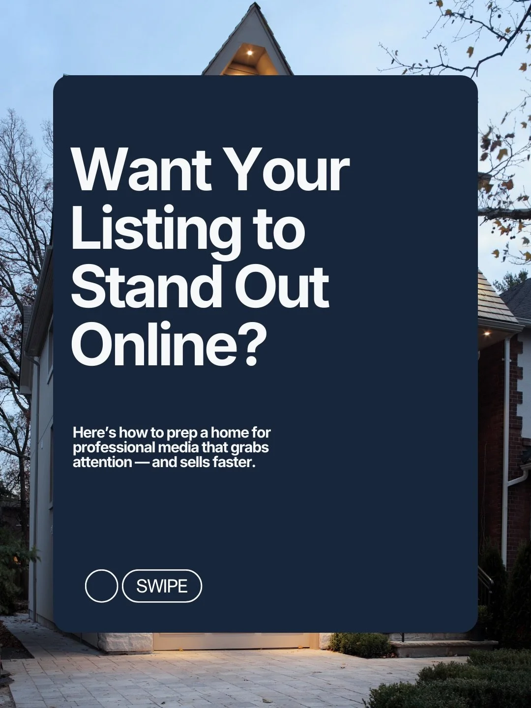 Comment CHECKLIST to get our full house prep guide entirely for free!

The preparation of the home takes the pressure off of the shoot and greatly enhances the spotlight your listing will be in. 

Our guide takes the guesswork out of what we need fro