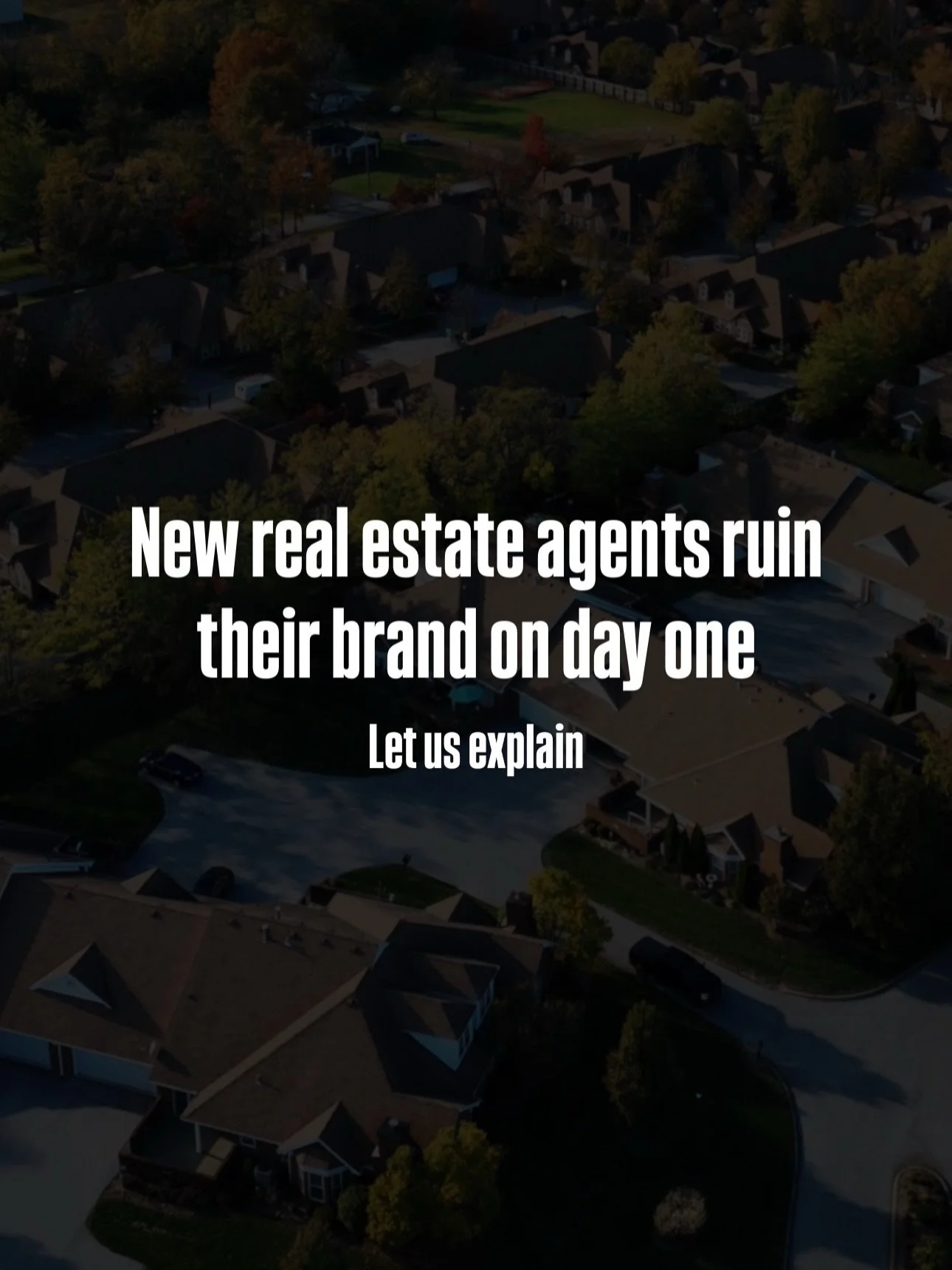 New agents, don&rsquo;t make this mistake! 

We see it all the time, majoring in the minors. Building your color palette, your font, your website, it all feels good. 

But everyone else does the same thing. What&rsquo;s different about you than every